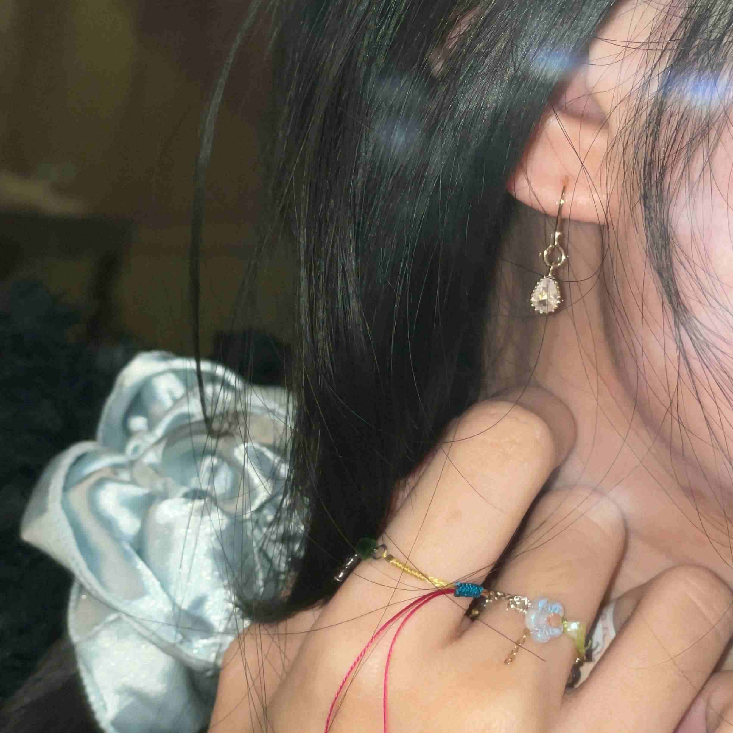 14K Gold-Filled Effortlessly ILLUSION Delicate Zircon Earrings - Image 2