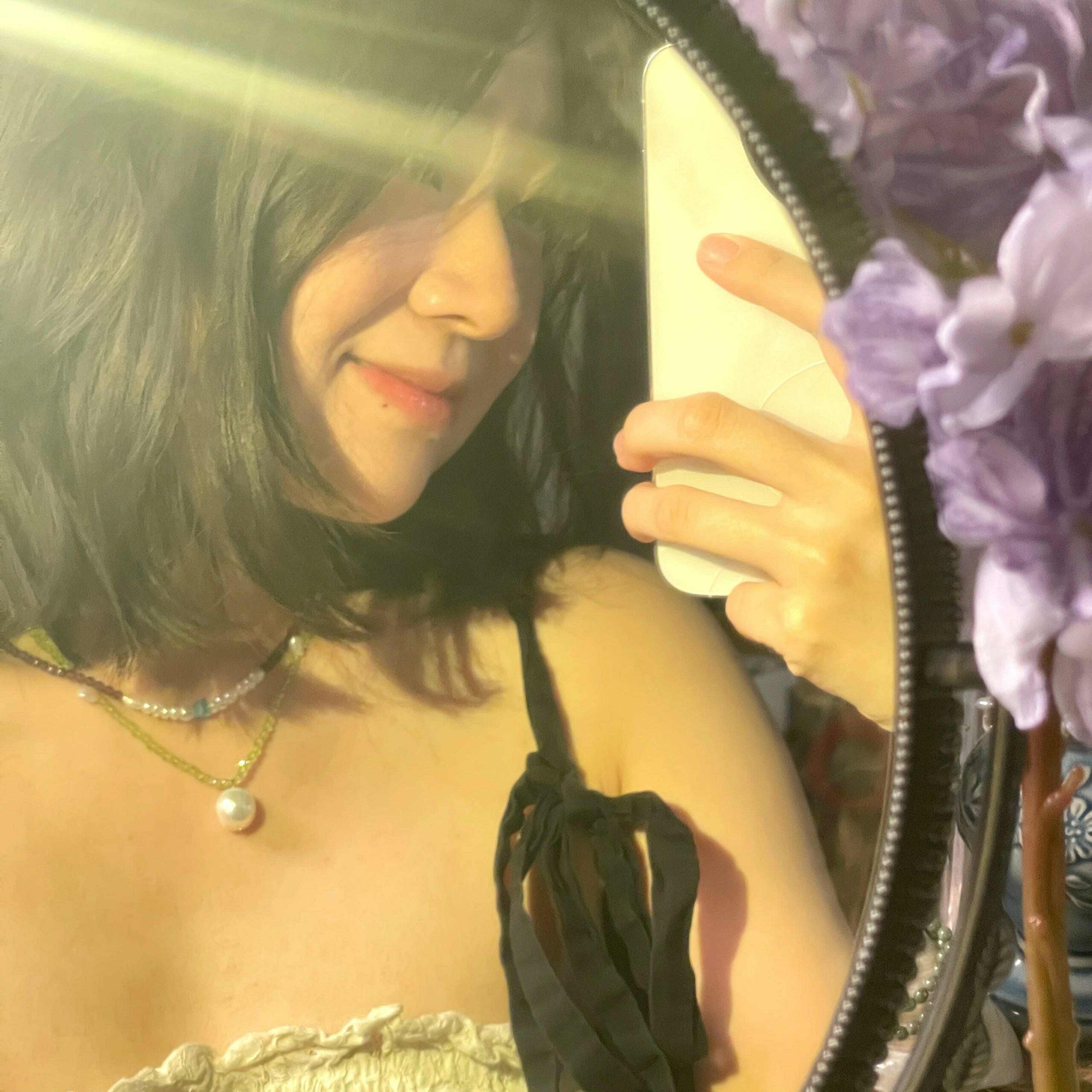 14K Gold-Filled Dazzling LUMINOUS PETAL Necklace | Peridot & AAA Grade Baroque Pearl Jewelry - Image 7