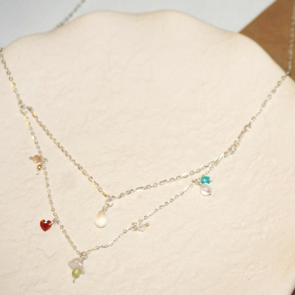 Noctelia Pearl 14K Gold-Filled MYSTERIOUS SEA Necklace with Freshwater Pearl and Lapis Lazuli, Handmade Classic Jewelry for Women